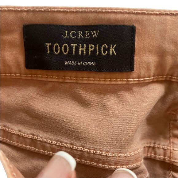 J Crew Toothpick Salmon Pants Sz 24 - Picture 6 of 10